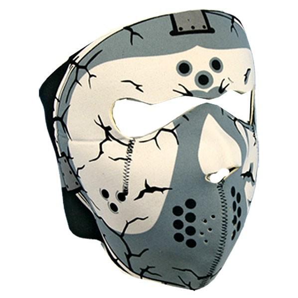 2-n-1 reversible motorcycle biker, skiers neoprene face mask - jason hockey mask