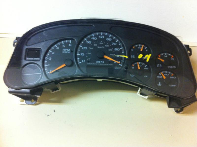 00 01 02 silverado 1500 speedometer instrument cluster us mph at 15055362 oem