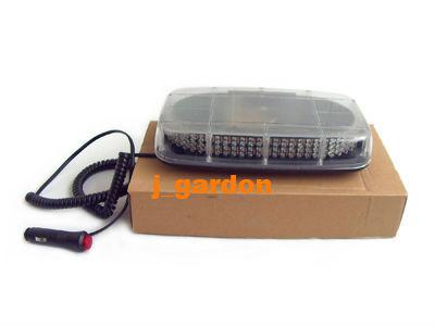 New 240 leds strobe emergency warning flash waterproof magnet lightbar yellow