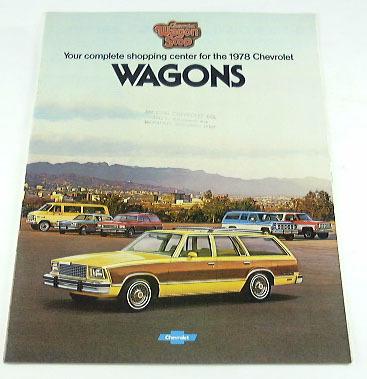 1978 78 chevy station wagon brochure monza caprice