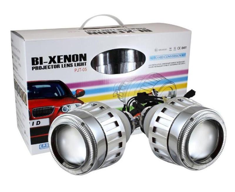 G5 bi-xenon projector lens light hid conversion kit with angel eyes& ballasts