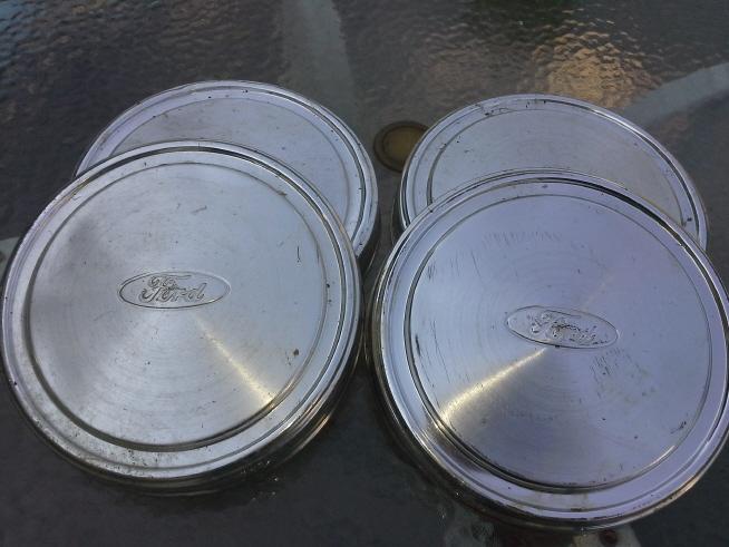 15 " e-150 f150 dog dish hub caps 2003 02 01 00 99 98 97 96 used set of four