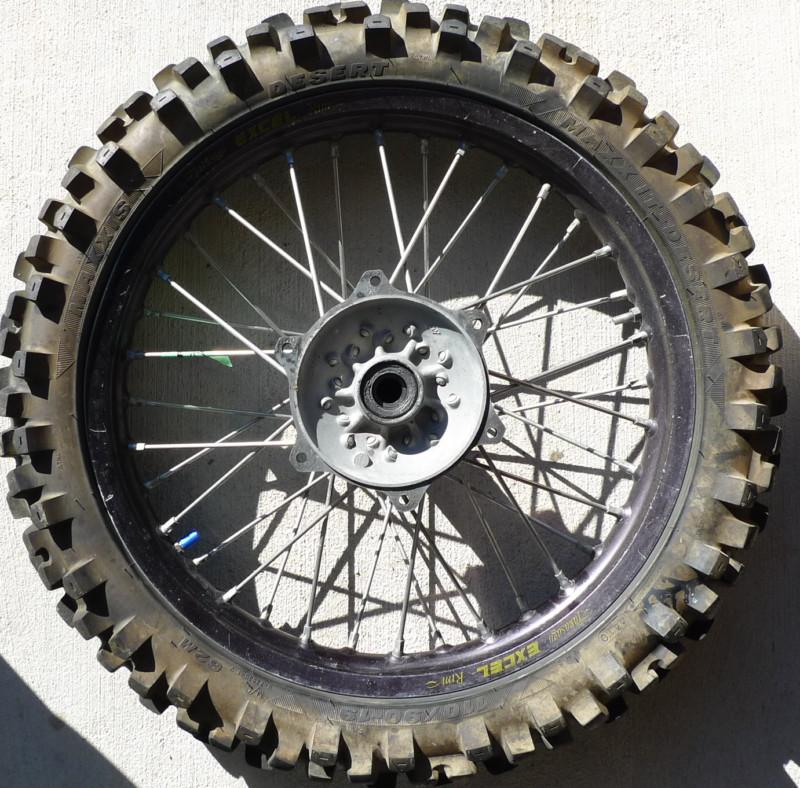 98 yamaha yz 250 125 400f wr 400f 250 rear wheel rim hub black 93 94 95 96 97 98