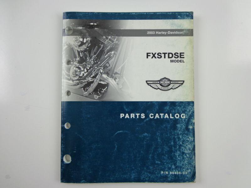 Harley davidson 2003 fxstdse model parts catalog 99430-03