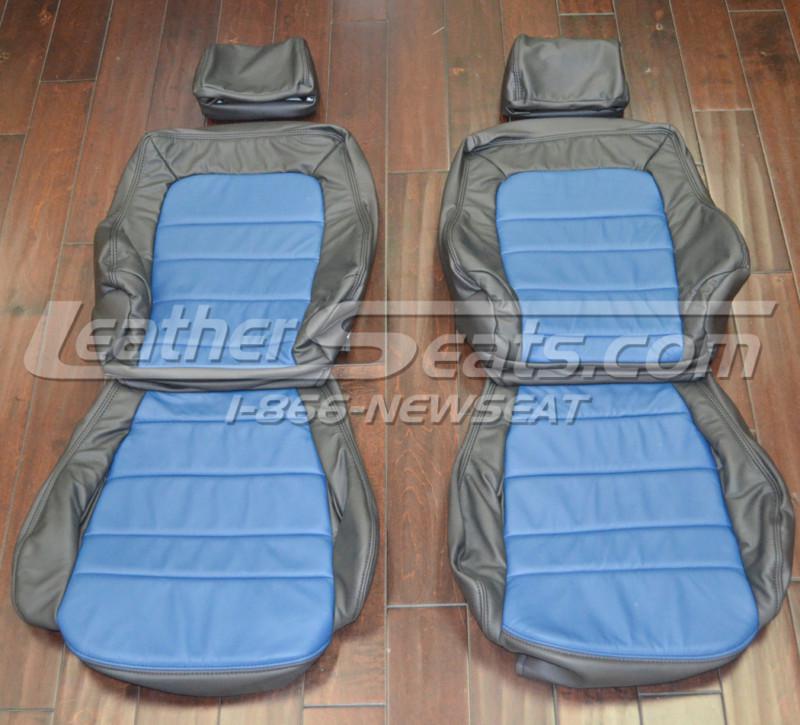 1991 - 1998 mitsubishi 3000gt custom leather trimmed upholstery seat covers