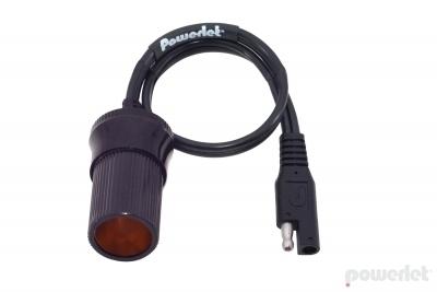 Powerlet sae to cigarette socket cables 3"