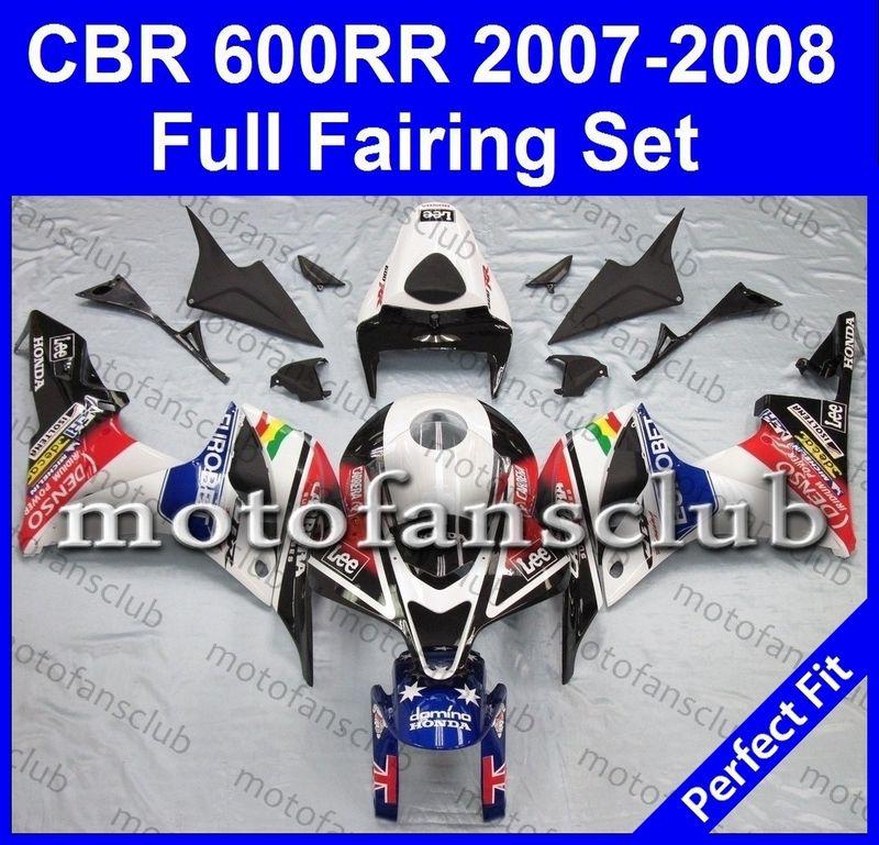 Fit honda cbr600rr 07 08 cbr 600 rr 2007 2008 fairing kit bodywork #02 b