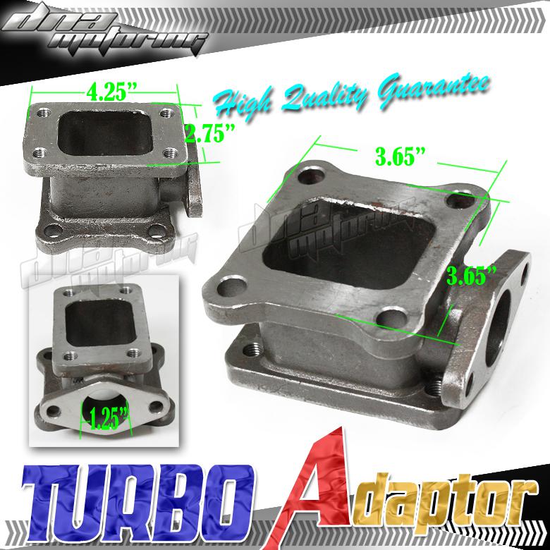 Cast/iron t3-ct25 turbo/turbocharger engine swap adapter+wastegate flange t04e