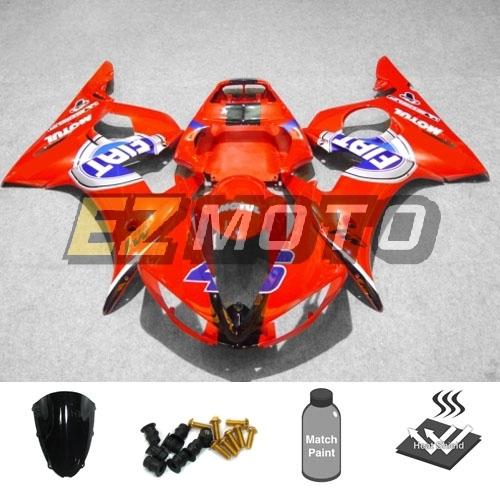 Bodywork fairing kit package w/ windscreen & bolts for yamaha yzf 600 r6 2003 am