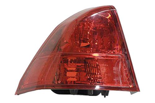 Replace ho2800153v - honda civic rear driver side outer tail light lens housing