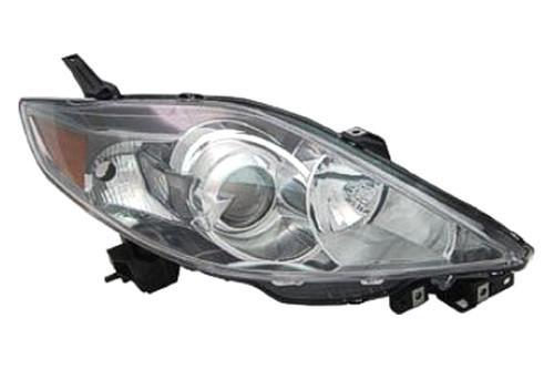 Replace ma2518137 - 06-07 mazda 5 front lh headlight lens housing halogen