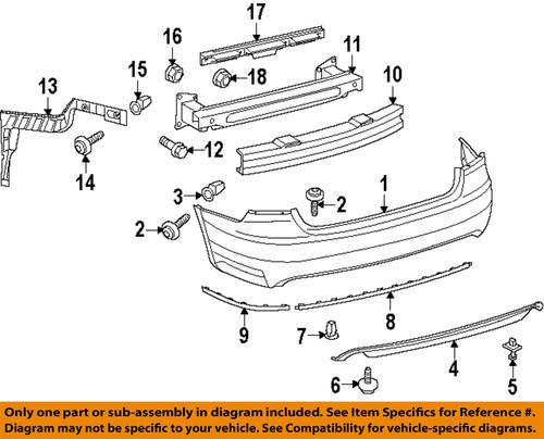 Volkswagen oem 5618074602zz bumper trim-outer molding