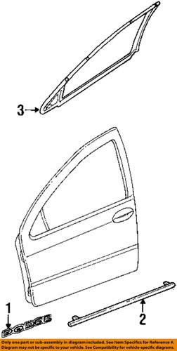 Mopar oem 5018314aa front door-body side molding