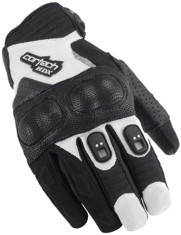 Cortech hdx 2 white 3xl textile leather motorcycle riding gloves xxxl xxxlarge