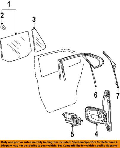 Volkswagen oem 1k9839432d5ap glass-rear door-window guide