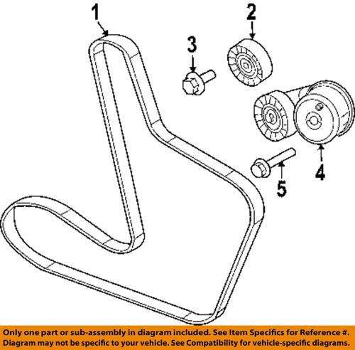 Chrysler oem 6101940 belts & pulleys-tensioner bolt