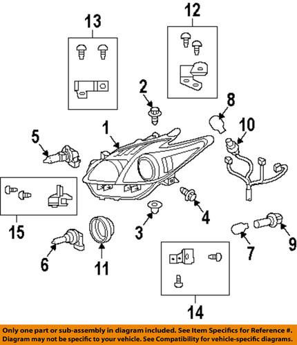 Toyota oem 8113047520 headlight bulb