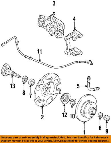 Volkswagen oem 191927807d abs wheel speed sensor/rear abs wheel sensor