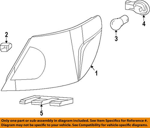 Dodge oem 5155835ab tail lamps-tail lamp assembly grommet