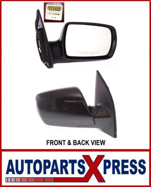 Kia sedona 06-08 mirror rh, power, non-heated, manual folding ki1321126