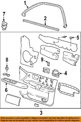 Ford oem yl1z17b676aaa front door-mirror switch