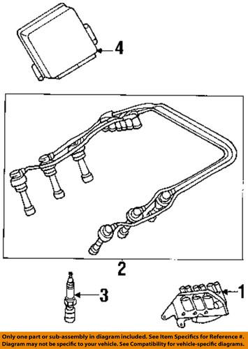 Hyundai oem 27501-37b00 spark plug wire set/spark plug wire