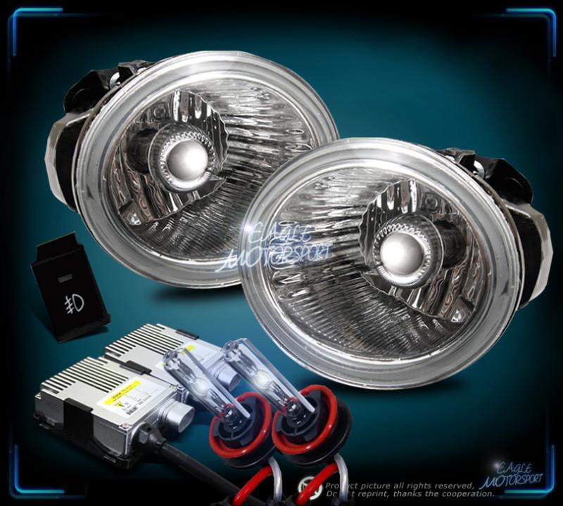 Altima/murano/fx35/fx45 clear fog lights lamp/8000k hid