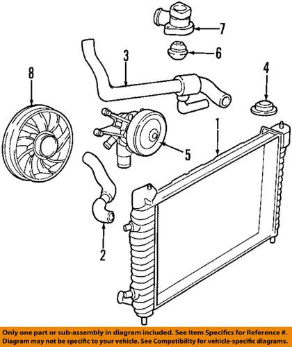 Ford oem yf1z-8575-ba thermostat/engine coolant thermostat