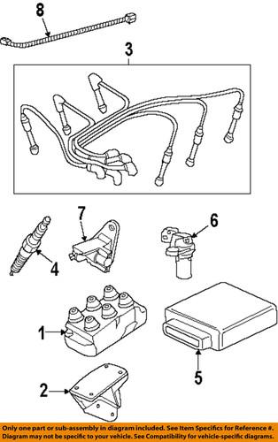 Ford oem f7pz-12259-da spark plug wire