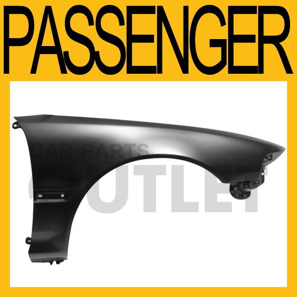 1990-1993 acura integra passenger side front fender primered black steel new rh