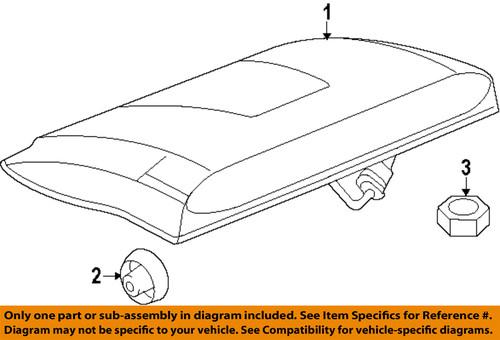 Ford oem 9t1z13a613ba high mount brake light-high mount lamp