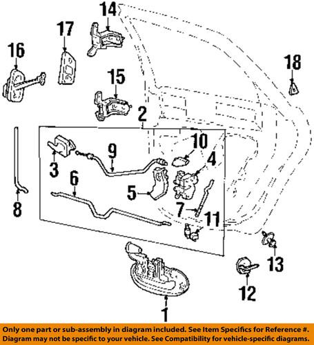 Ford oem xf1z10b987aa lock & hardware-rear door-door ajar switch