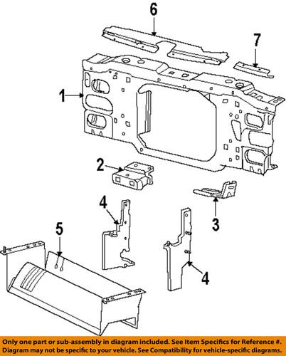 Ford oem xl2z8310aa radiator support-lower deflector