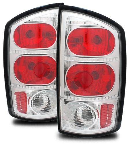 02-06 dodge ram 1500/03-05 ram 2500/3500 chrome altezza tail lights brake lamps