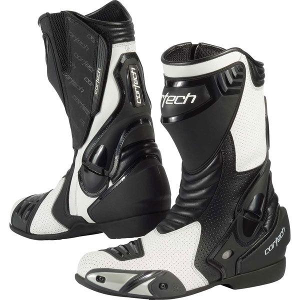 Black/white 12 cortech latigo rr boot