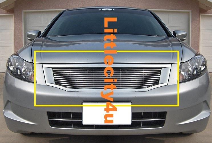 08 09 10 honda accord sedan billet grille insert 1pc upper