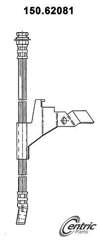 Centric 150.62081 brake hose, front-brake hydraulic hose