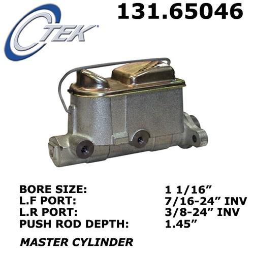 Centric 131.65046 brake master cylinder-c-tek standard brake master cylinder