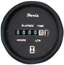 Faria euro series hourmeter 12824