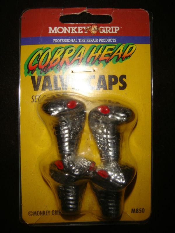 Monkey grip, inc. cobra head valve caps set of 4 - mip