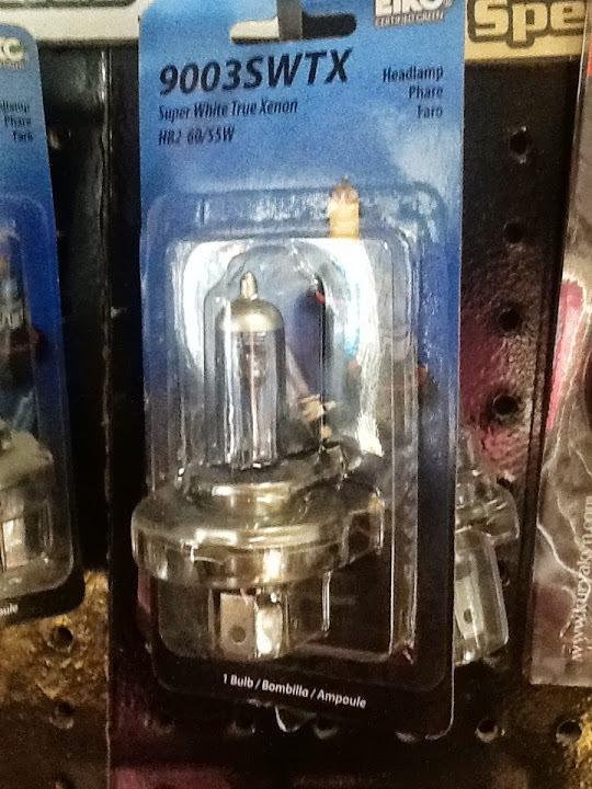 Eiko true xenon super white halogen headlamp bulb-60/55w - 9003swtx