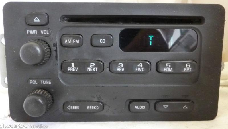 00-04 chevrolet cavalier malibu impala monte carlo radio cd 09394129 *