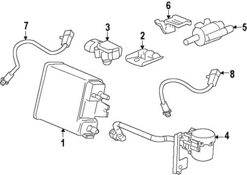 Hummer 19209329 genuine oem factory original vapor canister