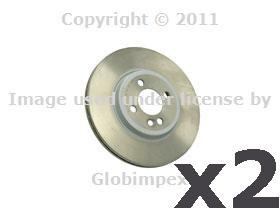 Bmw mini (06-10) cooper /s brake disc front oem new (2) + 1 year warranty