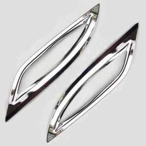 2pcs chrome rear fog light lamp cover trim fit hyundai sonata 2011-2013