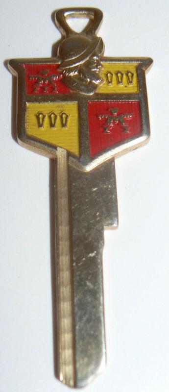 1950s desoto blank uncut key classic car automobile gold tone key