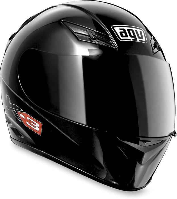 Agv k3 mono motorcycle helmet black sm/small