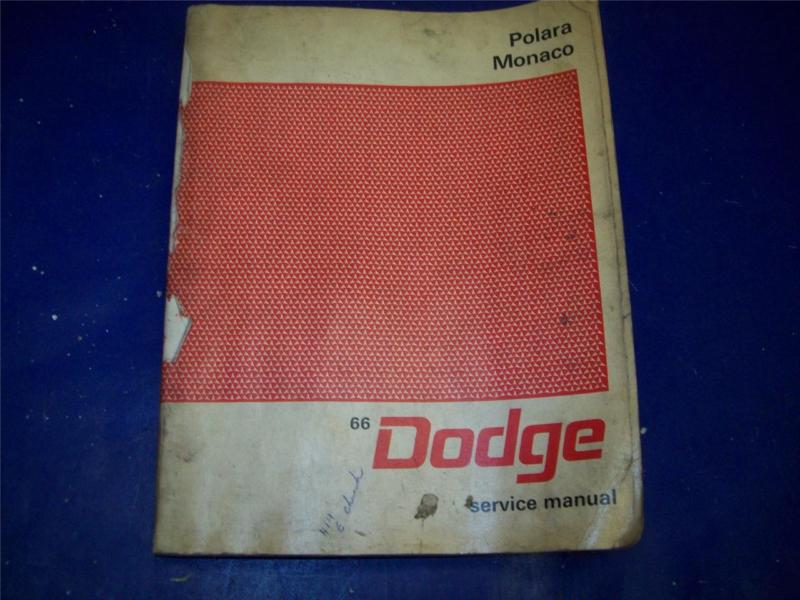 1966 66 dodge polara monaco factory shop service manual