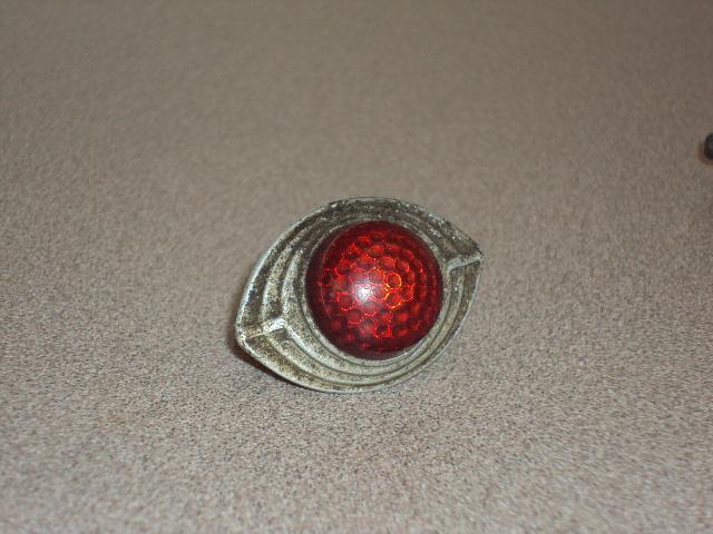 Vintage reflector harley davidson motorcycle red jewel 