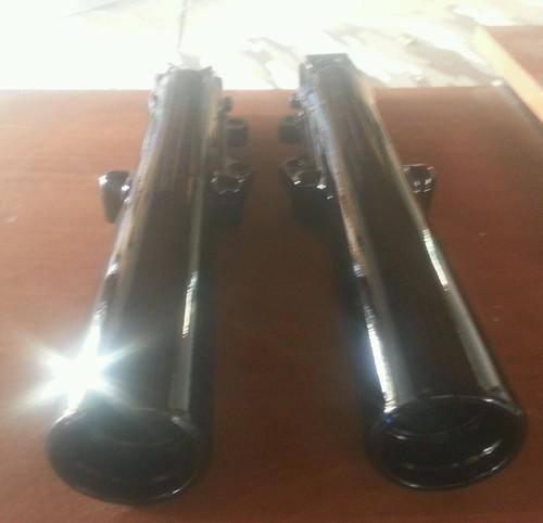 Harley touring black front fork sliders lowers legs 41mm 